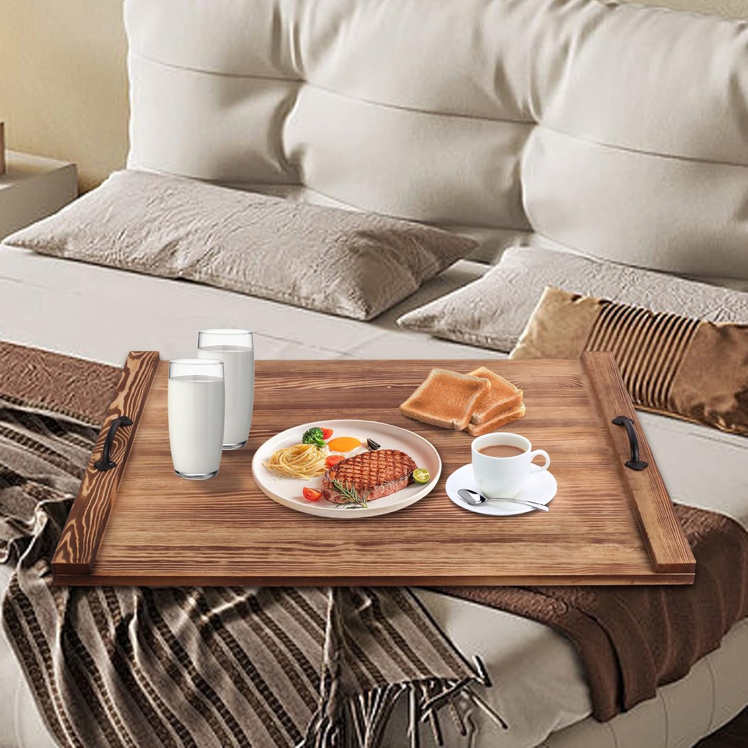 Cubierta para estufa de fideos, 30 x 22 pulgadas, cubierta superior de estufa de gas de madera con asas, cubierta de quemador de granja para estufa