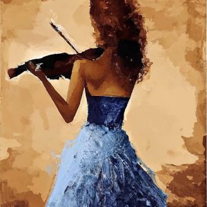 SKRYUIE Kit de pintura de diamantes 5D por números para mujer, arte de diamante, violín, bordado de cristal, punto de cruz, manualidades, decoración SKRYUIE Kit de pintura de diamantes 5D por números para mujer, arte de diamante, violín, bordado de cristal, punto de cruz, manualidades, decoración