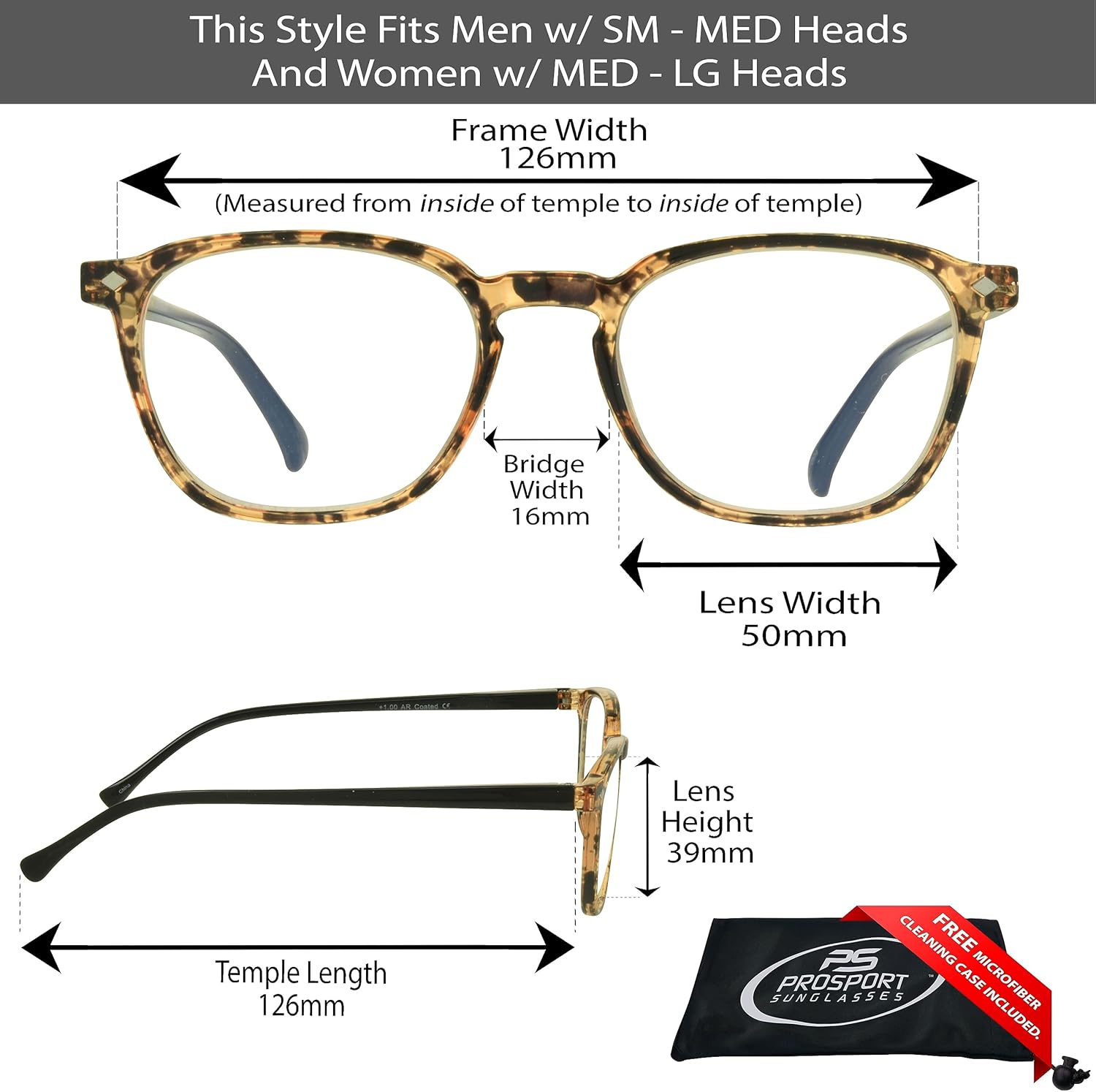 proSPORT Lentes multifocales progresivos de 3 aumentos en 1 lente sin línea para computadora y juegos de lectura para hombres y mujeres