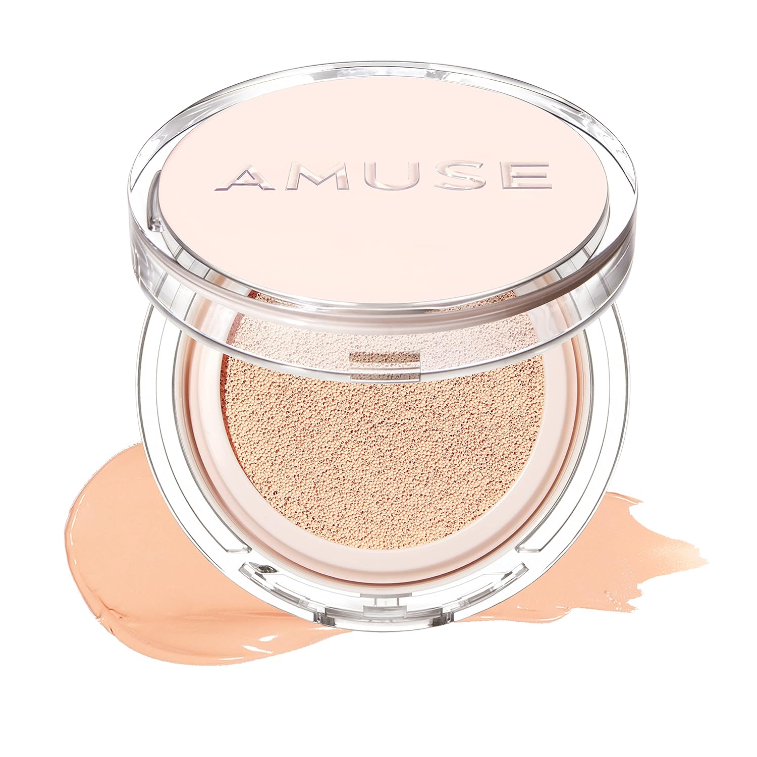Amuse SEOUL Skin Tune – Base de cojín vegana 01 FAIR TUNE  rosa beige  acabado satinado, brillo, textura ligera, cobertura decente, tipo de piel