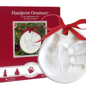 Child to Cherish Kit de adornos de primera Navidad con huella de mano o huella de bebé Child to Cherish Kit de adornos de primera Navidad con huella de mano o huella de bebé