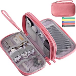 OrgaWise Electronic Organizer Small Electronic Accessories Travel Waterproof Cable Pouch for USB, Charger, Hard Drive, Earphone, Fits Travel, Home OrgaWise Electronic Organizer Small Electronic Accessories Travel Waterproof Cable Pouch for USB, Charger, Hard Drive, Earphone, Fits Travel, Home