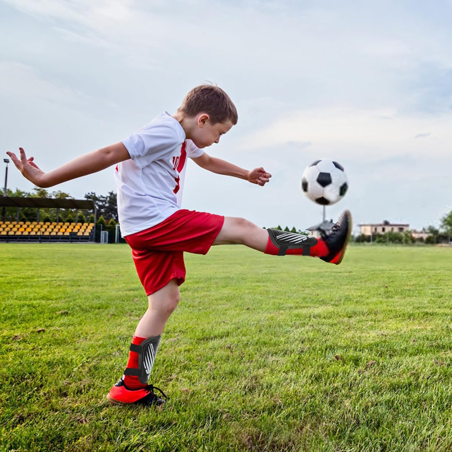 Espinilleras de fútbol para niños y jóvenes, espinilleras para niños, niñas, adolescentes de 2 a 18 años de edad, equipo de protección de