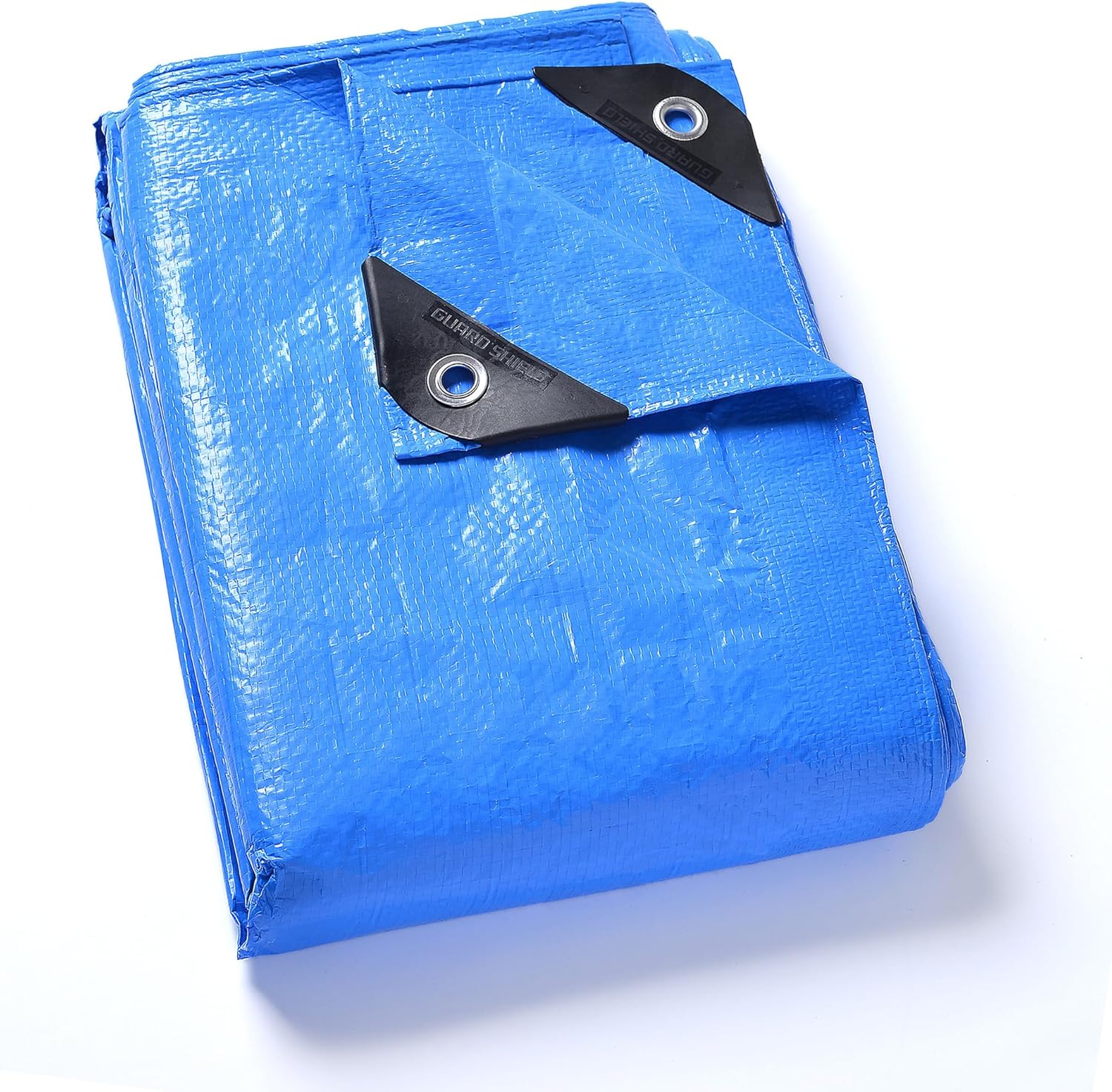 GUARD SHIELD Lona azul impermeable multiusos para exteriores, cubierta de lona, de 6 x 8 pies, ligera, de 5 mil (paquete de 2)