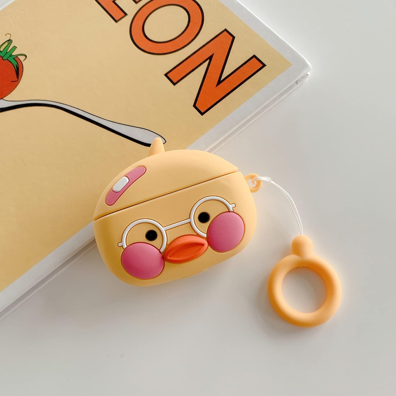 Compatible con Beats Studio Buds 2021 Duck Case Cover Accessories Silicone Skin 3D Cool Cute Cartoons Case con llavero para mujeres, niñas, hombres