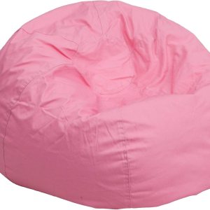 Flash Furniture Puf sólido para niños., Algodón, Rosado claro Flash Furniture Puf sólido para niños., Algodón, Rosado claro