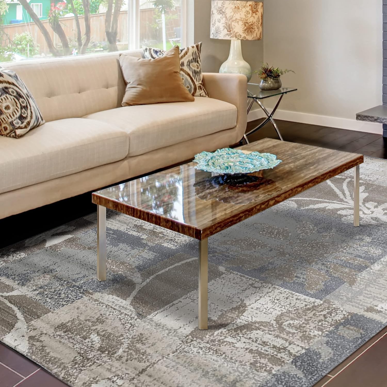SUPERIOR Alfombra de interior con respaldo de yute, perfecta para pasillo, entrada, oficina, sala de estarcomedor, dormitorio, cocina, piso,