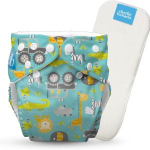 Charlie Banana Pañal de tela lavable reutilizable, ajustable, talla única para bebés, niñas y niños, pañal de bolsillo suave con inserto absorbente, Charlie Banana Pañal de tela lavable reutilizable, ajustable, talla única para bebés, niñas y niños, pañal de bolsillo suave con inserto absorbente,
