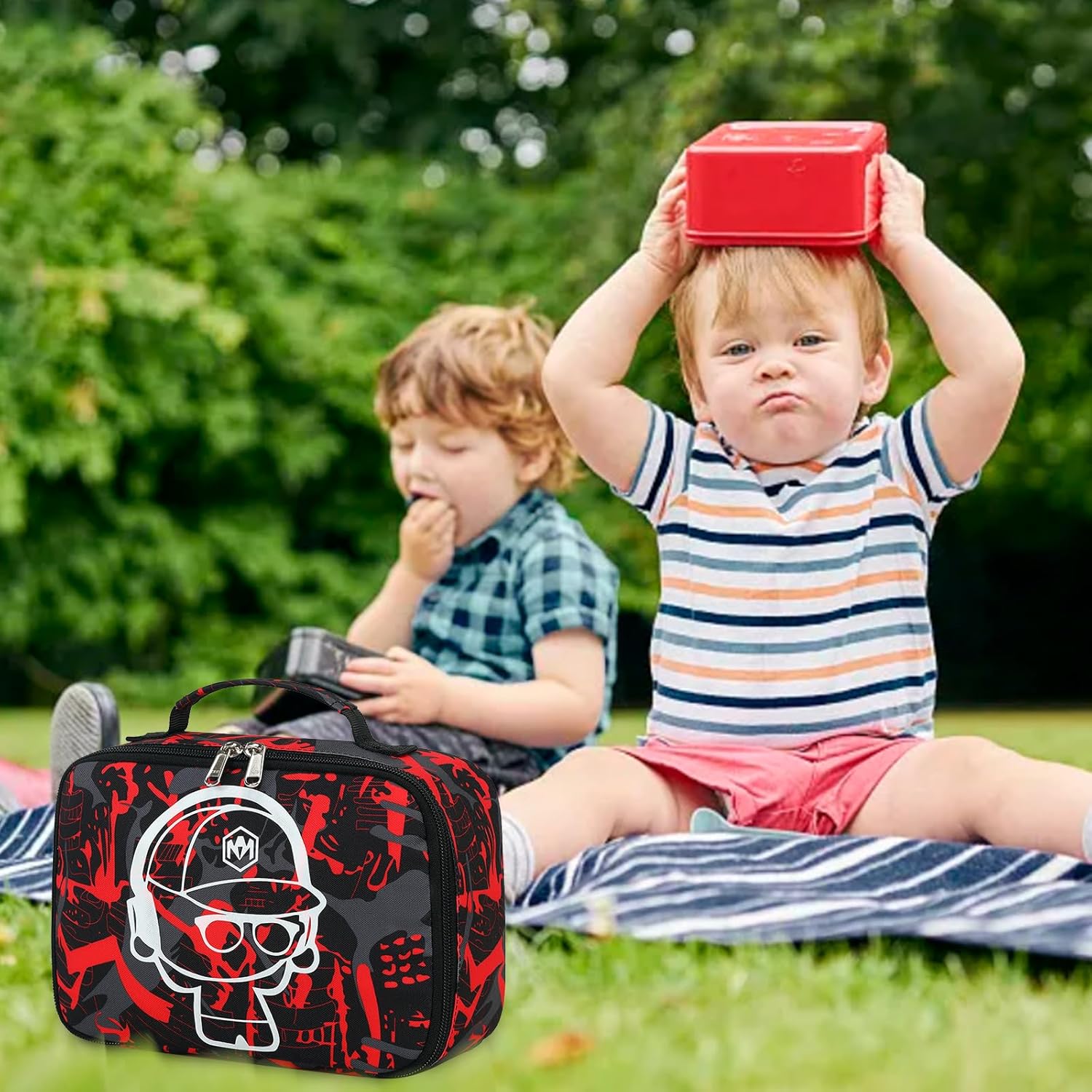 LEDAOU Lonchera con aislamiento térmico para niñas, bolsa de almuerzo reutilizable para escuela, picnic, senderismo, trabajo