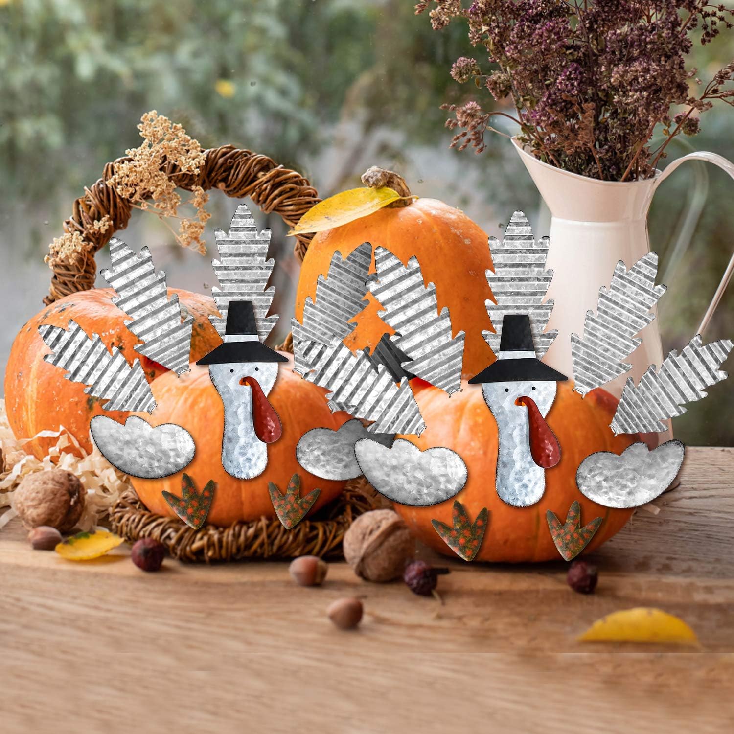ALLADINBOX Kit de fabricación de pavo de calabaza de Acción de Gracias, kit de decoración de pavo, decoración de otoño y cosecha para Acción de