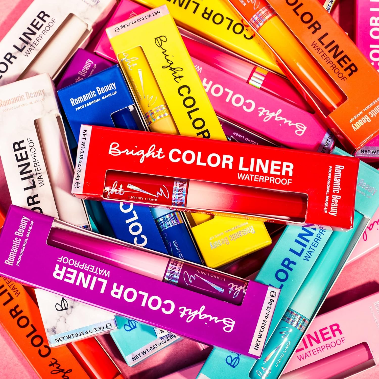 Romantic Beauty – Delineador líquido de colores brillantes – Delineador líquido mate – Delineador de ojos neón – Delineador de ojos impermeable –
