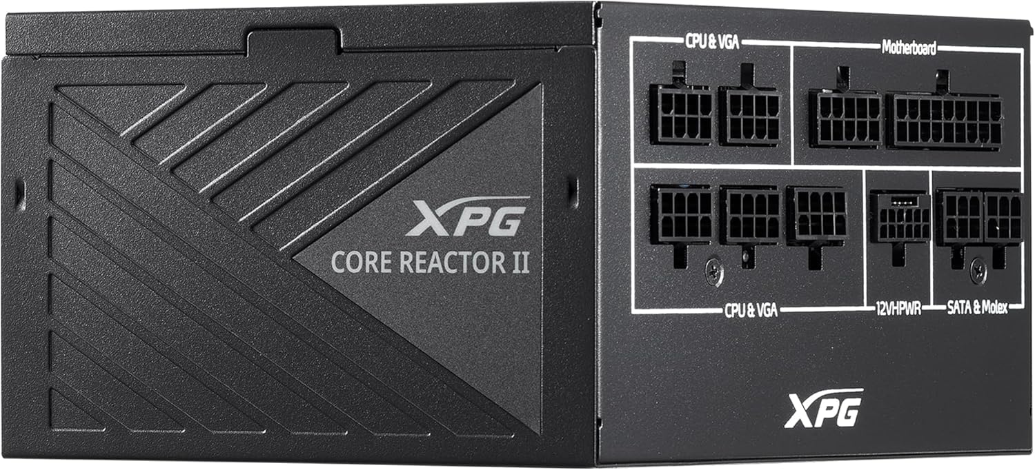 XPG Fuente de alimentación modular Core Reactor II ATX3.0-80 Plus Gold – ATX – Fuente de alimentación totalmente modular – 850 vatios