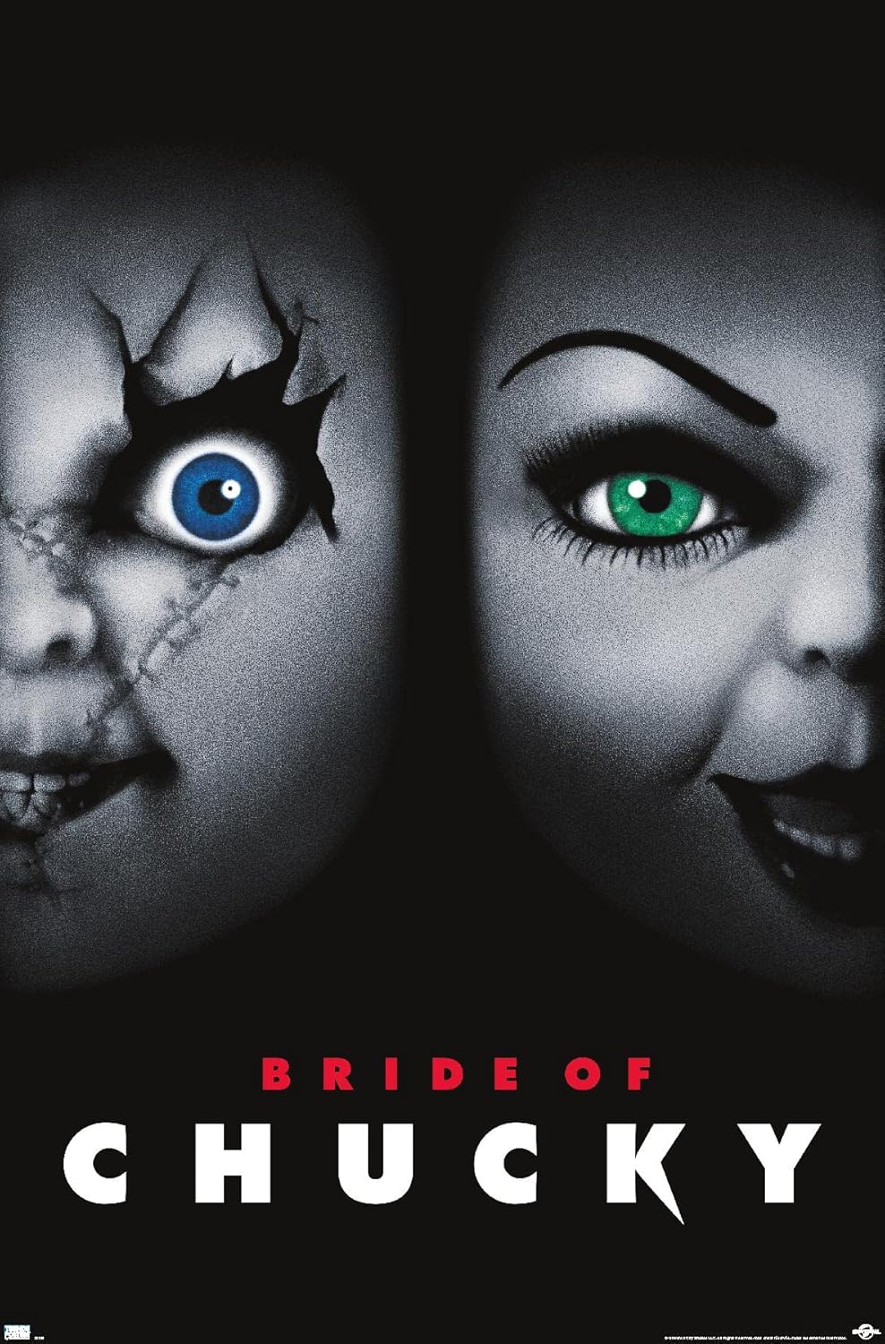 Trends International Child’S Play Bride Of Chucky – Póster de pared de una hoja, 22.375 x 34 pulgadas, versión premium sin marco