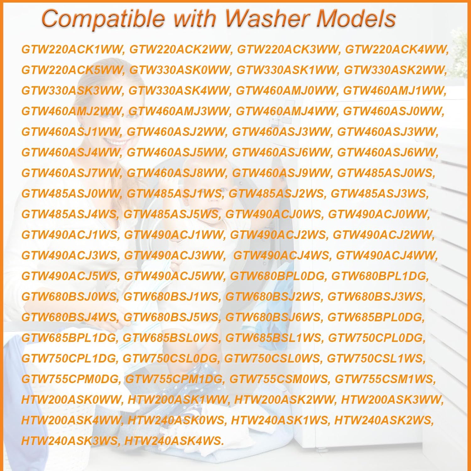 WH23X24178, WH23X28418, B40-3A01 Conjunto de bomba de drenaje de lavadora compatible con GE Clothes Washer GTW, modelos de la serie HTW, reemplaza