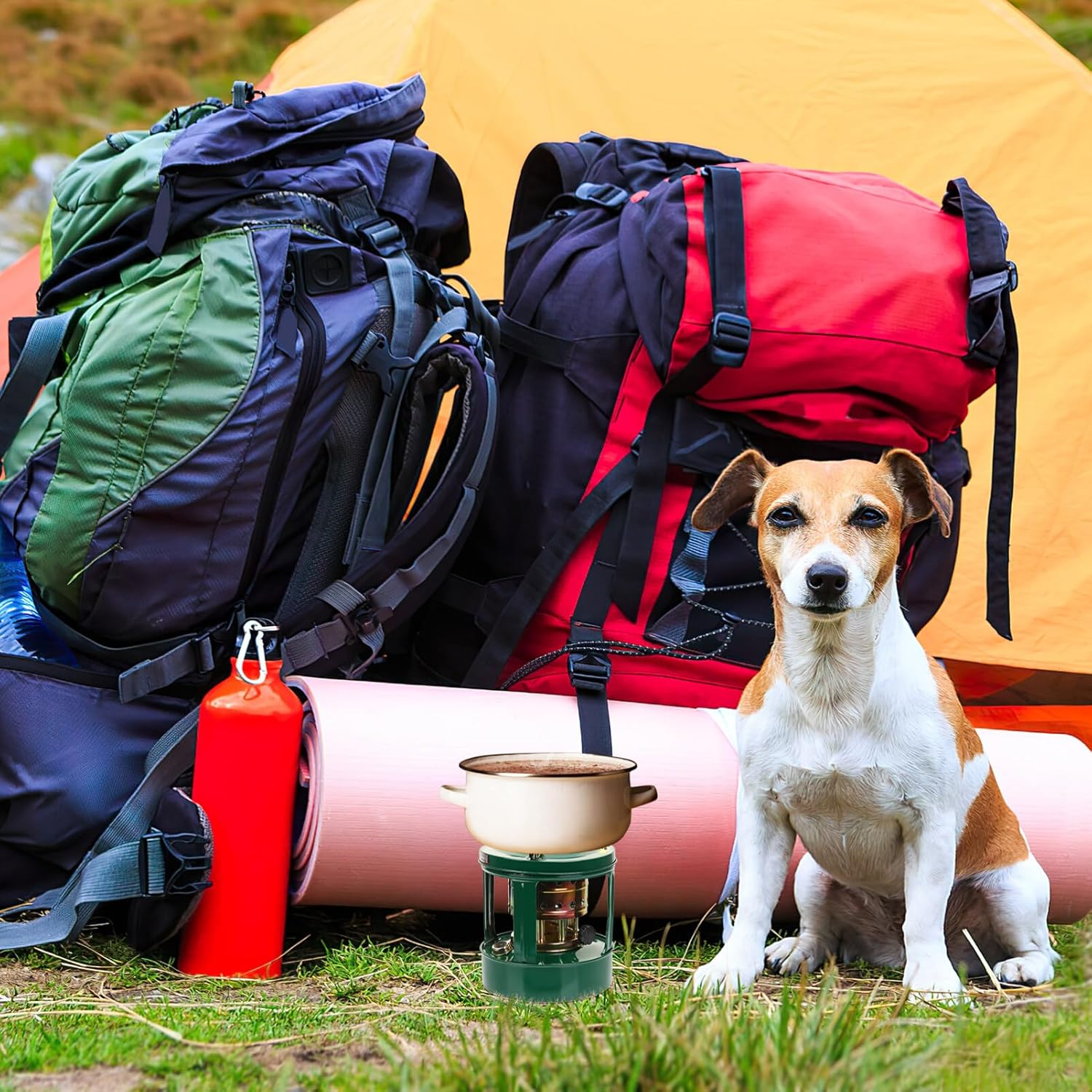Garneck Calentador Mini Estufa de Camping Quemador Portátil Mini Estufa de Campamento Estufa de Queroseno Calentadores de Interior Estufa de