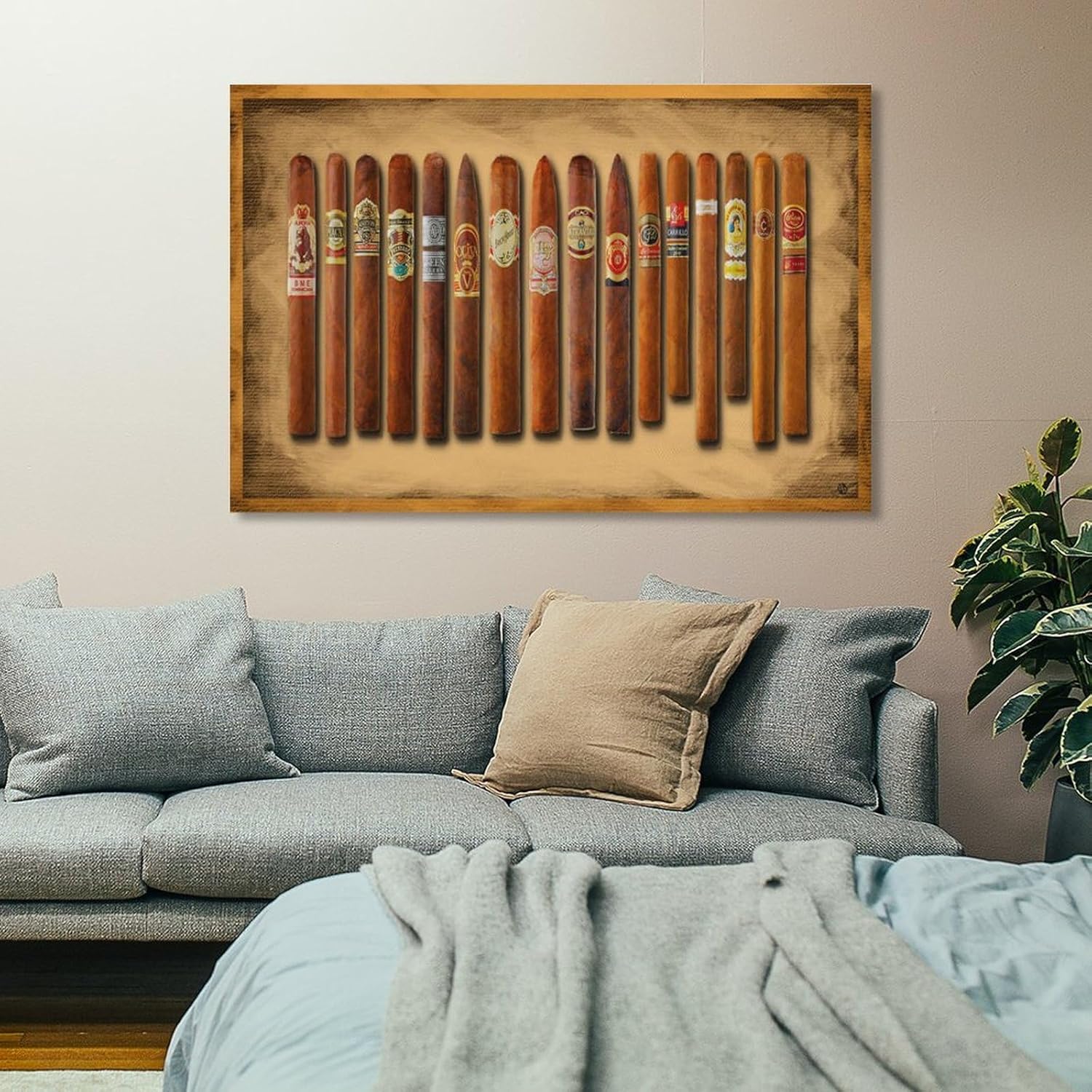 Póster de arte para regalar a los amantes de los cigarros, lienzo, pinturas artísticas para pared, decoración del hogar, sala de estar, impresiones