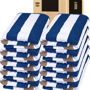 Utopia Towels – Toalla de playa de 35 x 70 pulgadas – Toalla de baño gigante de 100% algodón hilado en anillo, 600 GSM, altamente absorbente, súper Utopia Towels – Toalla de playa de 35 x 70 pulgadas – Toalla de baño gigante de 100% algodón hilado en anillo, 600 GSM, altamente absorbente, súper