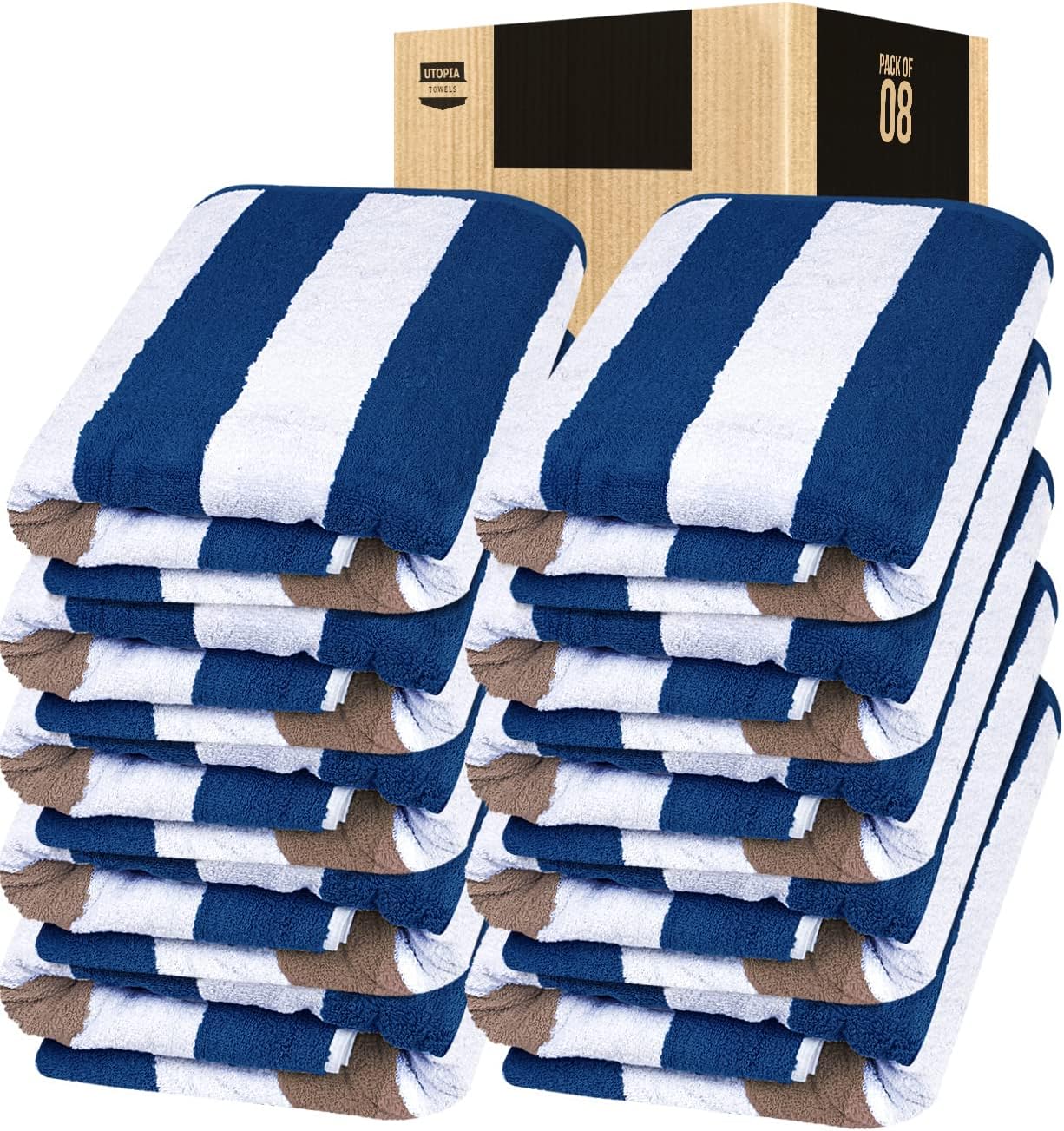 Utopia Towels – Toalla de playa de 35 x 70 pulgadas – Toalla de baño gigante de 100% algodón hilado en anillo, 600 GSM, altamente absorbente, súper