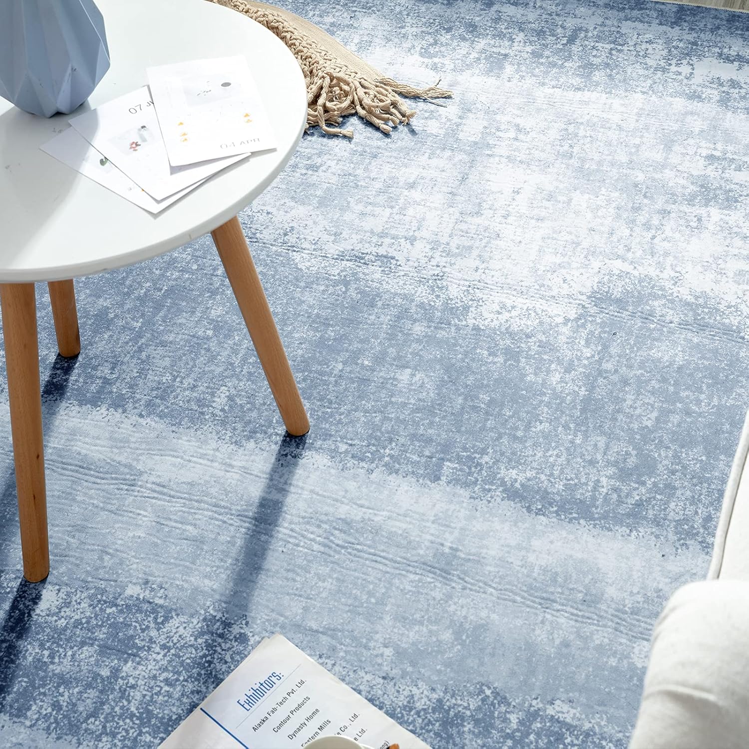 jinchan Alfombra de área lavable de 5 x 7 pies, moderna y abstracta, para interiores, contemporánea, alfombra fina para cocina, baño, alfombra suave
