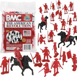 BMC Classic MPC Revolutionary War British Soldiers – Figuras de plástico para hombres del ejército BMC Classic MPC Revolutionary War British Soldiers – Figuras de plástico para hombres del ejército