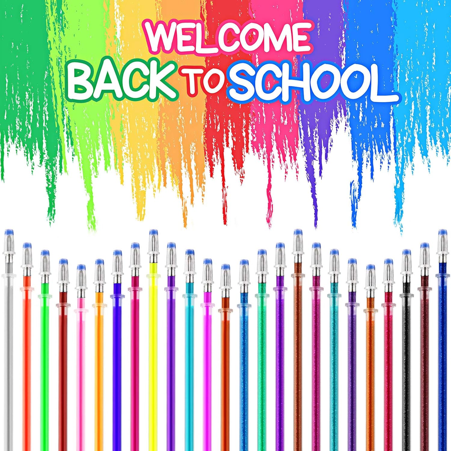 Zonon 200 recambios de bolígrafo de tinta de gel para niños y adultos, libros de colorear, dibujar, garabatear, manualidades, diario, álbumes de