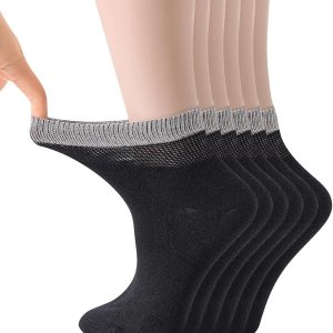Yomandamor 6 pares de calcetines de tobillo para diabéticos para mujer, sin costuras, sin costuras, 9-11 Yomandamor 6 pares de calcetines de tobillo para diabéticos para mujer, sin costuras, sin costuras, 9-11