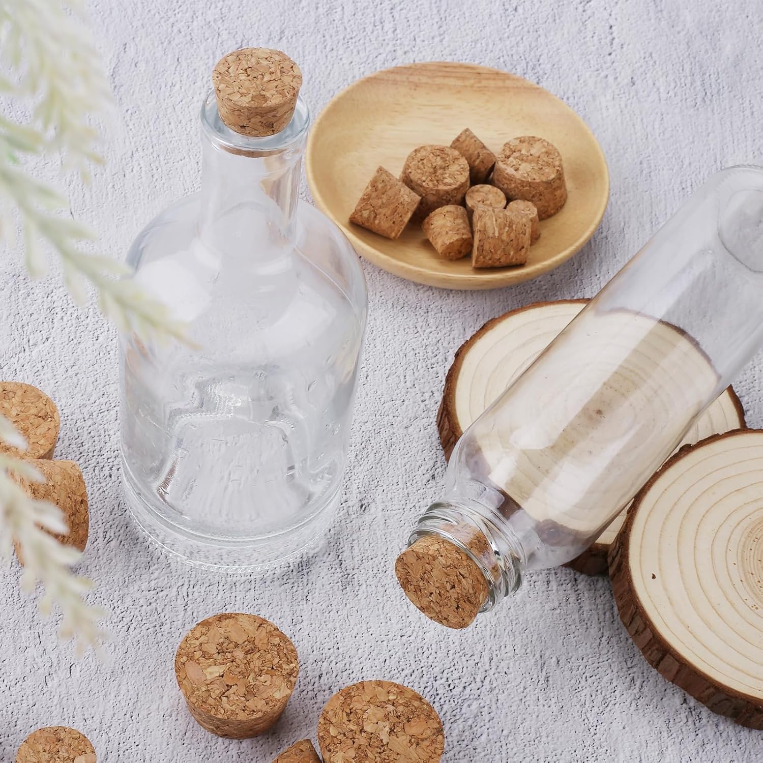 30 tapones de corcho, corchos para botellas de vino, tapones de corcho cónicos de madera, tapones para botellas de vino, tapones de madera suave,