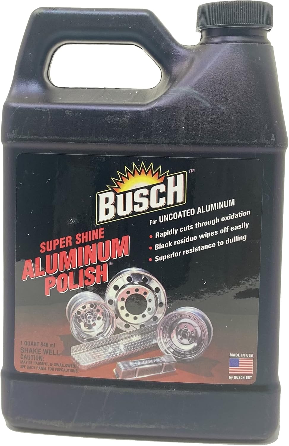 Busch Pulido de aluminio Super Shine para aluminio sin recubrimiento – 32oz