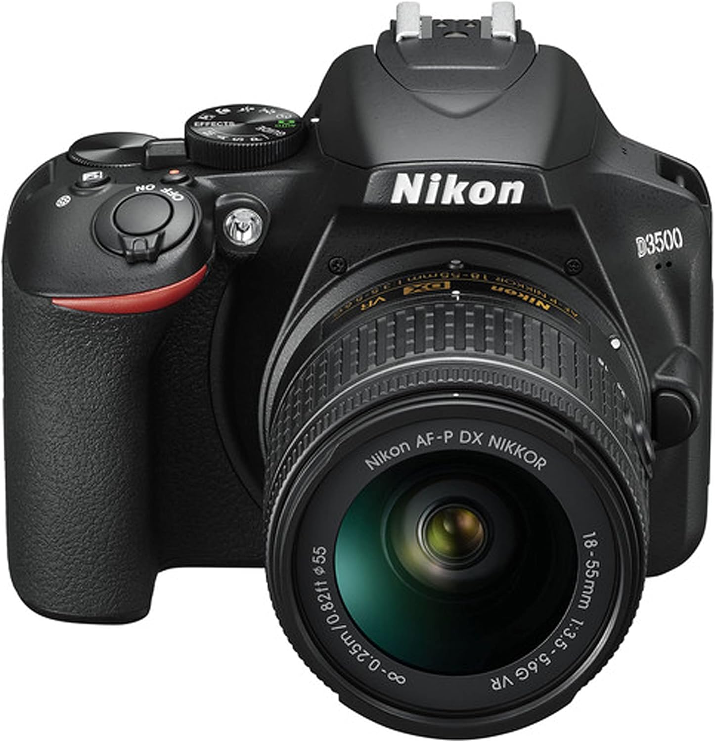 Nikon Paquete de cámara D3500 DSLR con lente VR de 0.709-2.165 in + memoria Extreme Pro Speed de 128 GB + filtros, lentes, funda de trípode, 2