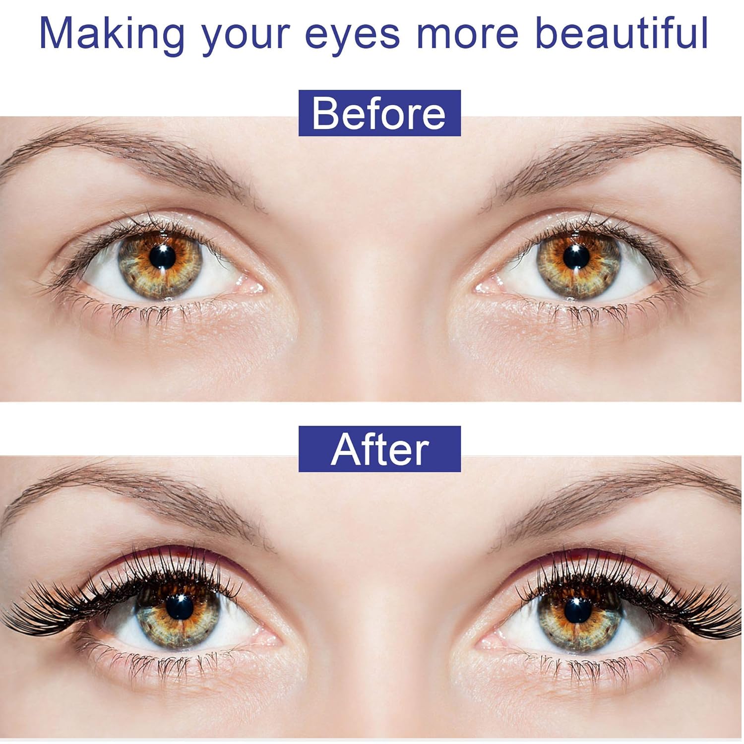 Kit de pestañas magnéticas y delineador de ojos, pestañas magnéticas de aspecto natural, pestañas magnéticas con aplicador, kit de pestañas