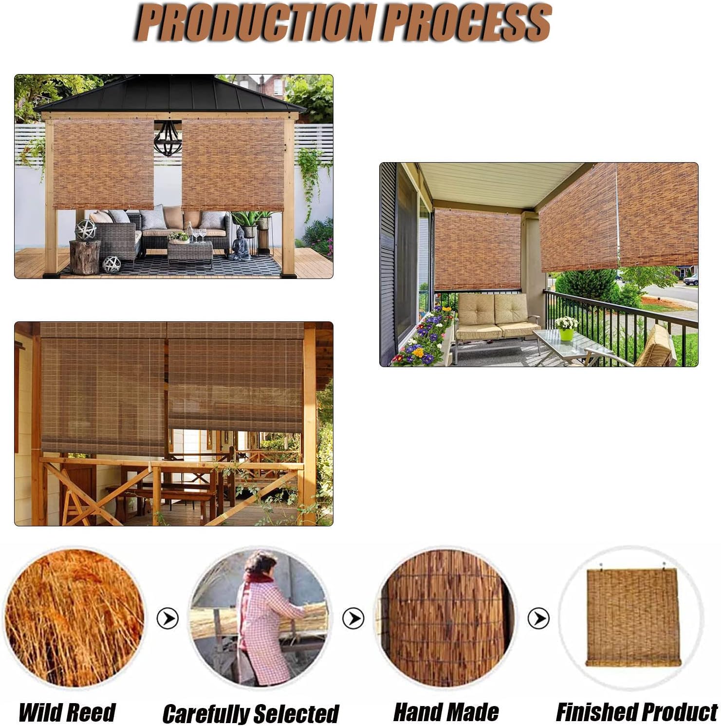 Persianas enrollables de bambú retro, persianas enrollables de bambú, persianas enrollables de bambú, persianas enrollables de bambú para