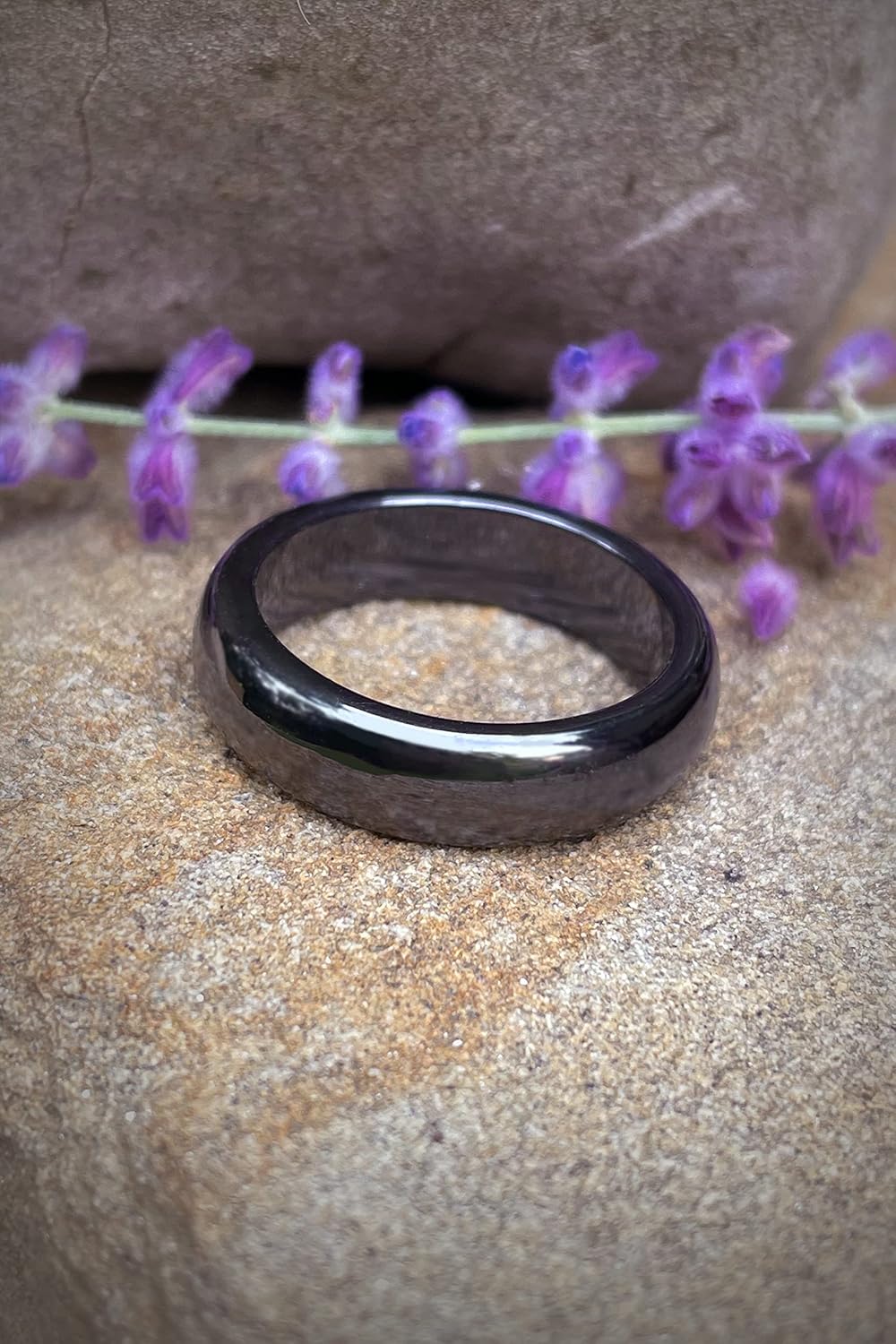 Anillos de hematita magnéticos auténticos, 3 anillos en cada pedido, anillo de hematita negra, unisex, para mujeres y hombres, anillo para ansiedad,