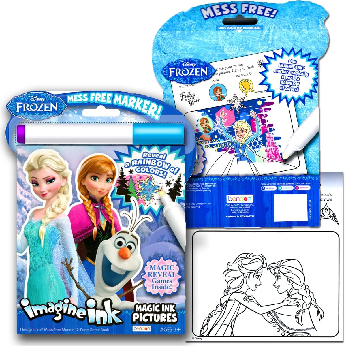 Disney Frozen 2 – Juego de actividades de libro para colorear con calcomanías e imaginación