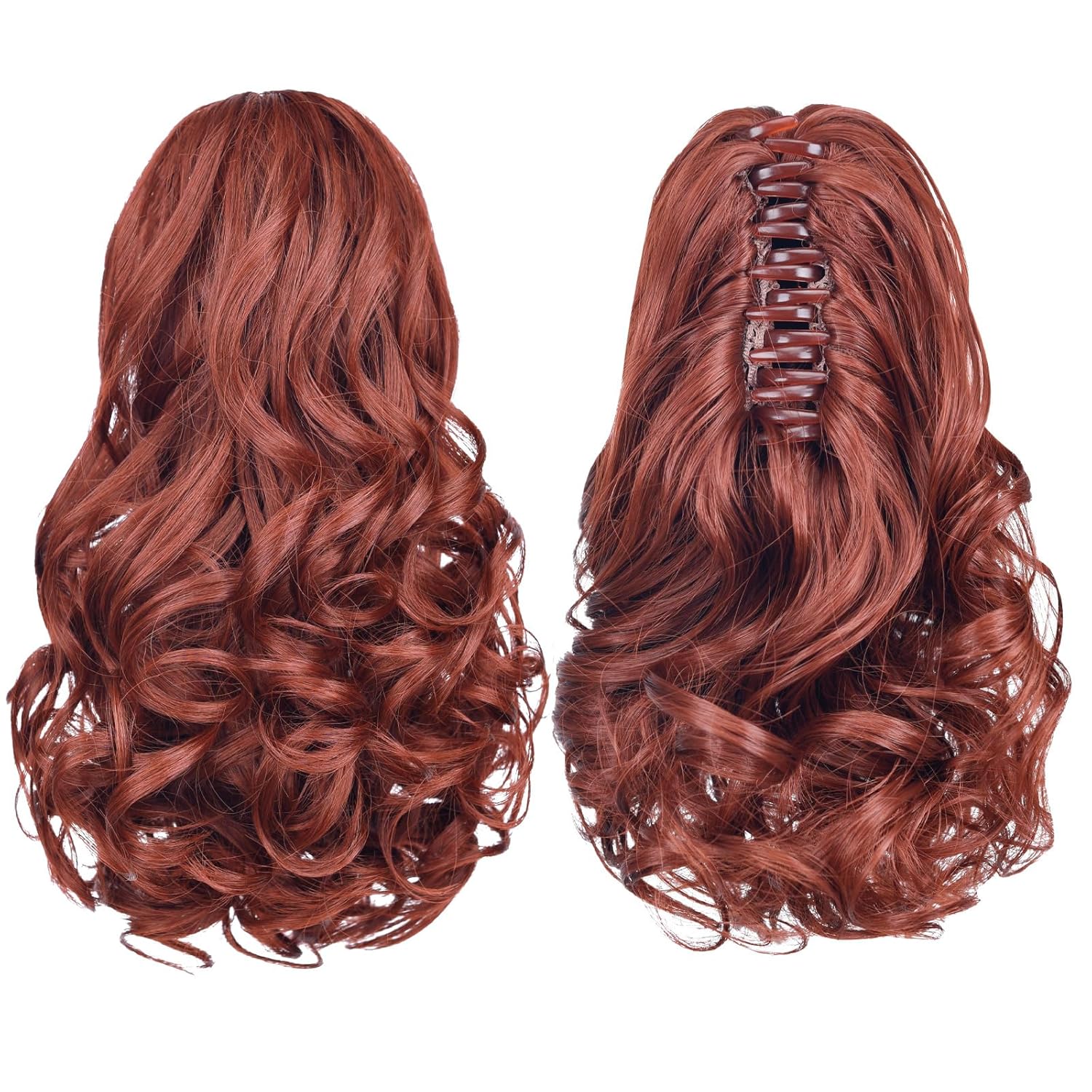 SYXLCYGG Cola de caballo con clip, extensiones de cola de caballo negras onduladas de 10 pulgadas, 3.5 onzas, pelo sintético como pelo real, fácil