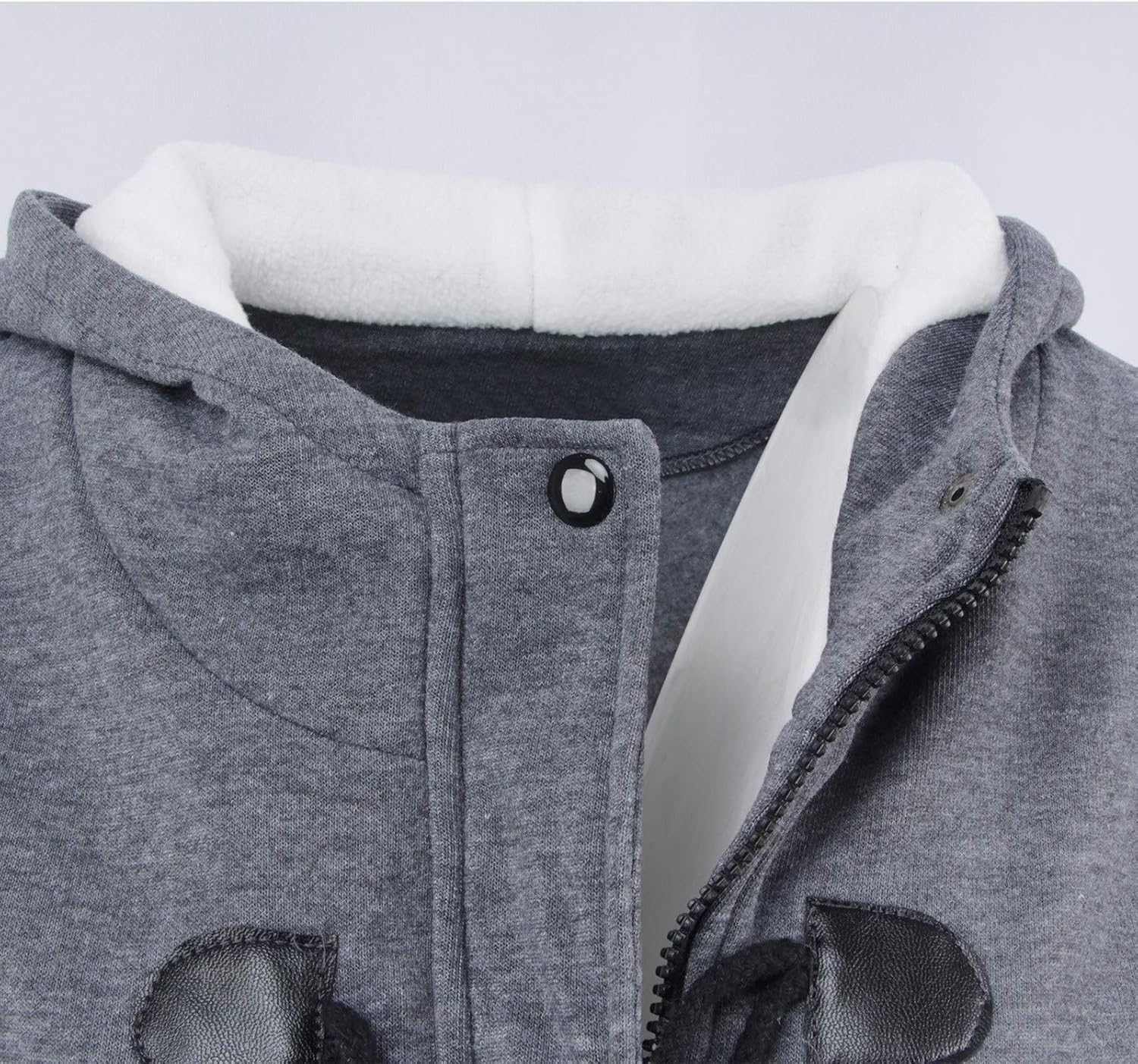 Gabardina de lana para mujer, talla grande, con capucha de piel sintética, doble botonadura, gruesa, con bolsillos, S-6XL
