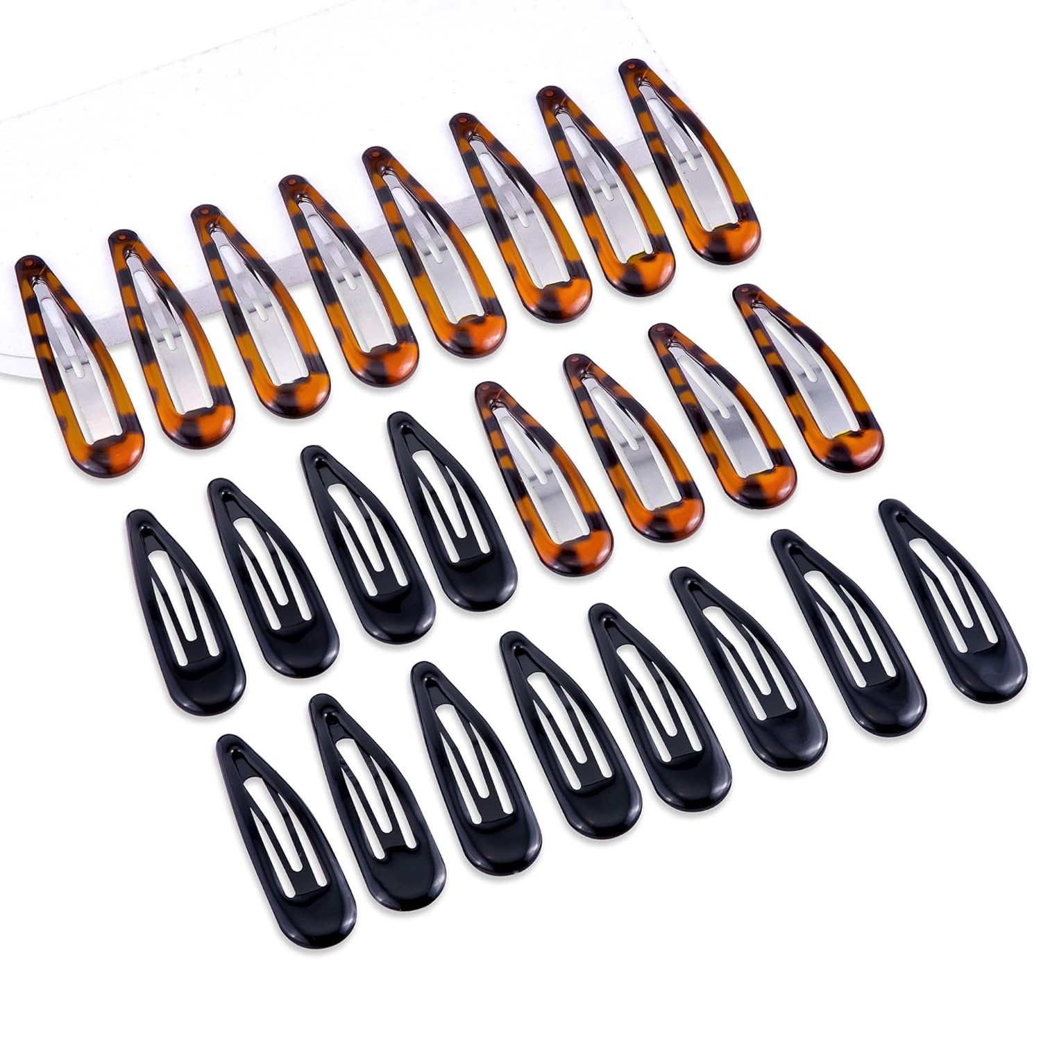Cptots Pinzas de metal para el cabello con cierre de agua, antideslizantes, para mujeres y niñas, pinzas medianas para cabello fino grueso y fino,