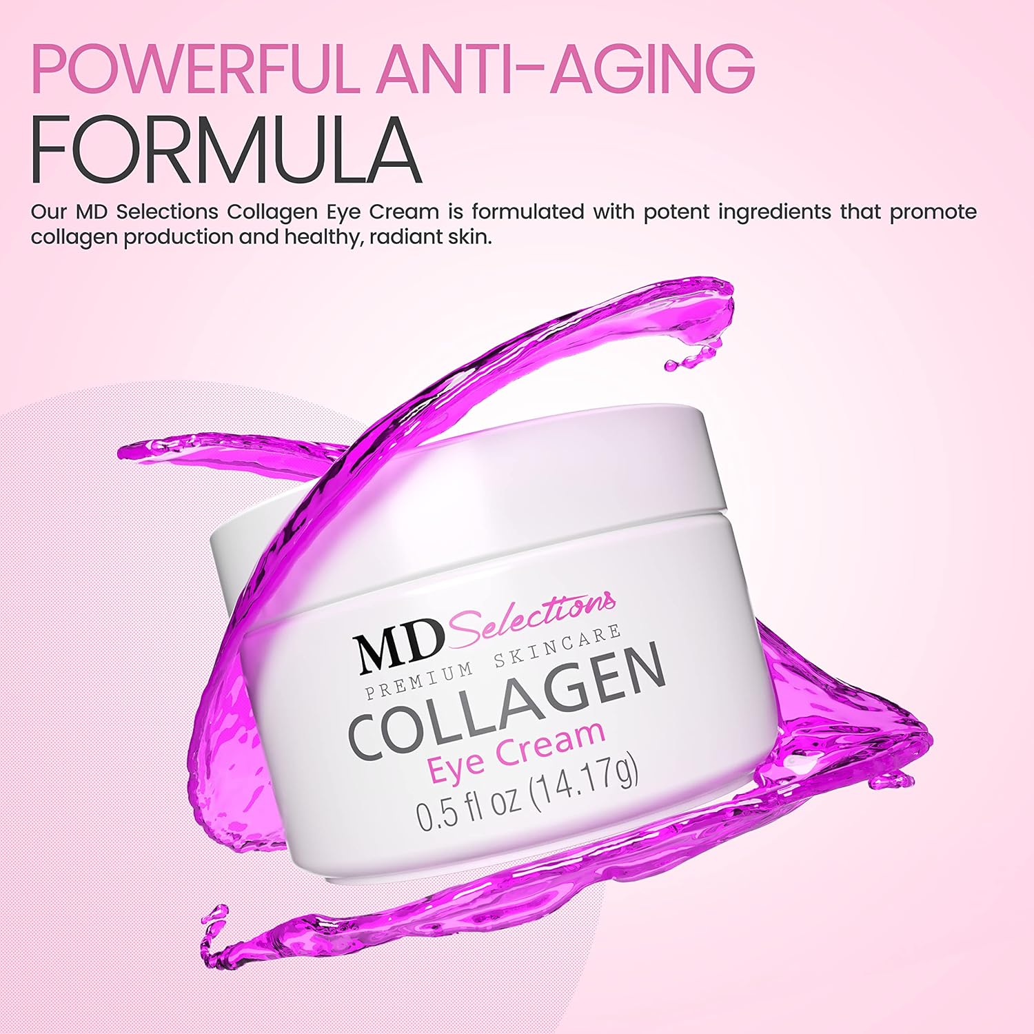 Crema de levantamiento de ojos  Crema de ojos  Crema de ojos con colágeno antienvejecimiento para arrugas, tratamiento debajo de los ojos para