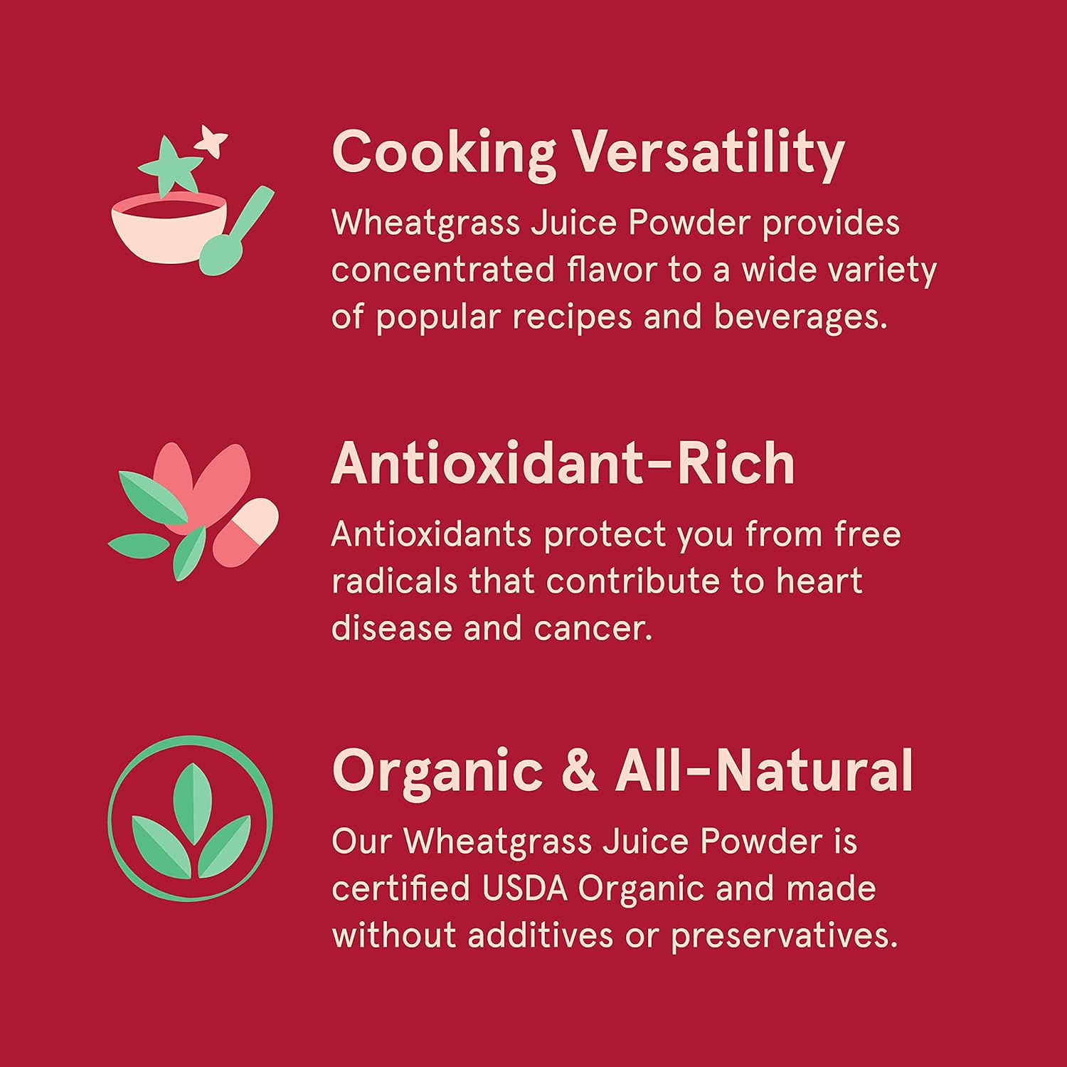 Sun Bay Organics – Jugo de hierba de trigo seco en polvo, orgánico sin OMG, vegano, kosher, fabricado en Estados Unidos, 8 onzas