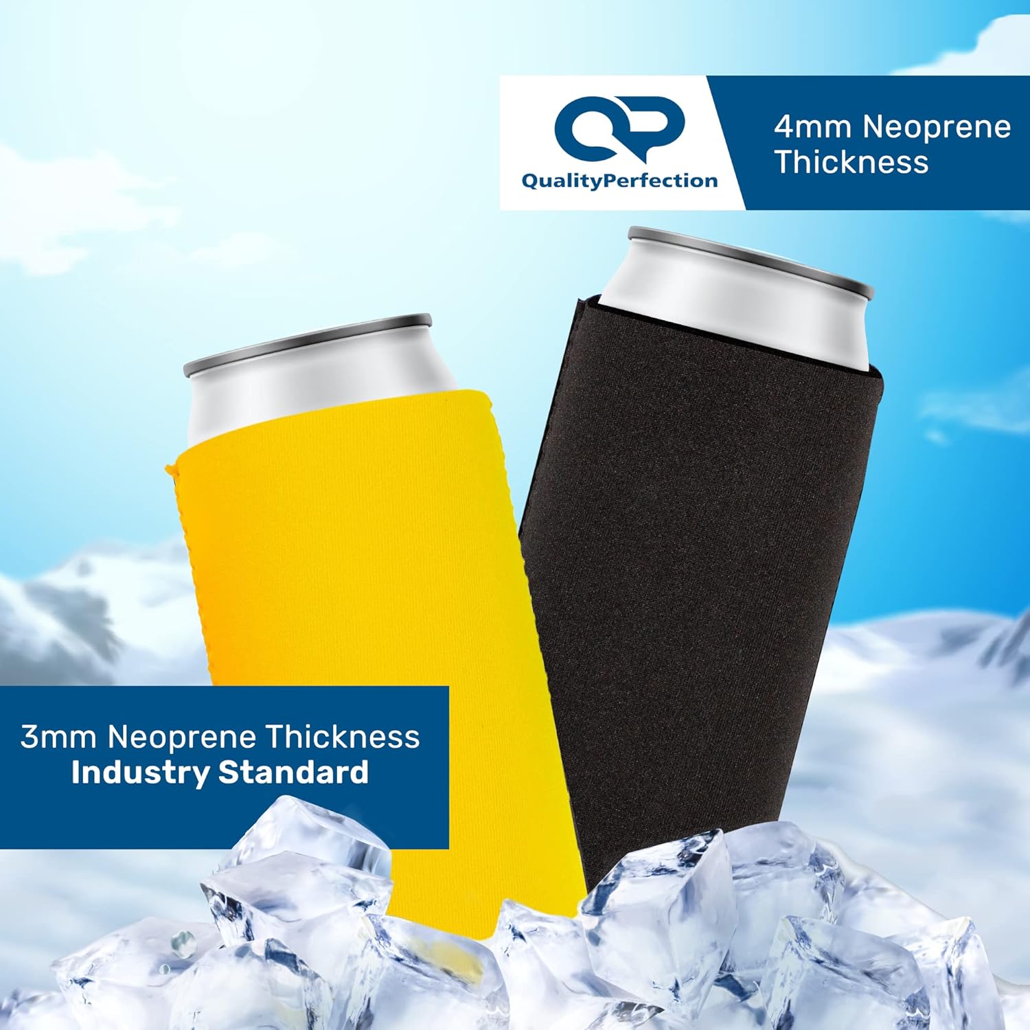 QualityPerfection – Fundas delgadas para enfriar latas, bebidas energizantes, cervezas. de 12 onzas, de neopreno, para latas de RedBull, Spiked