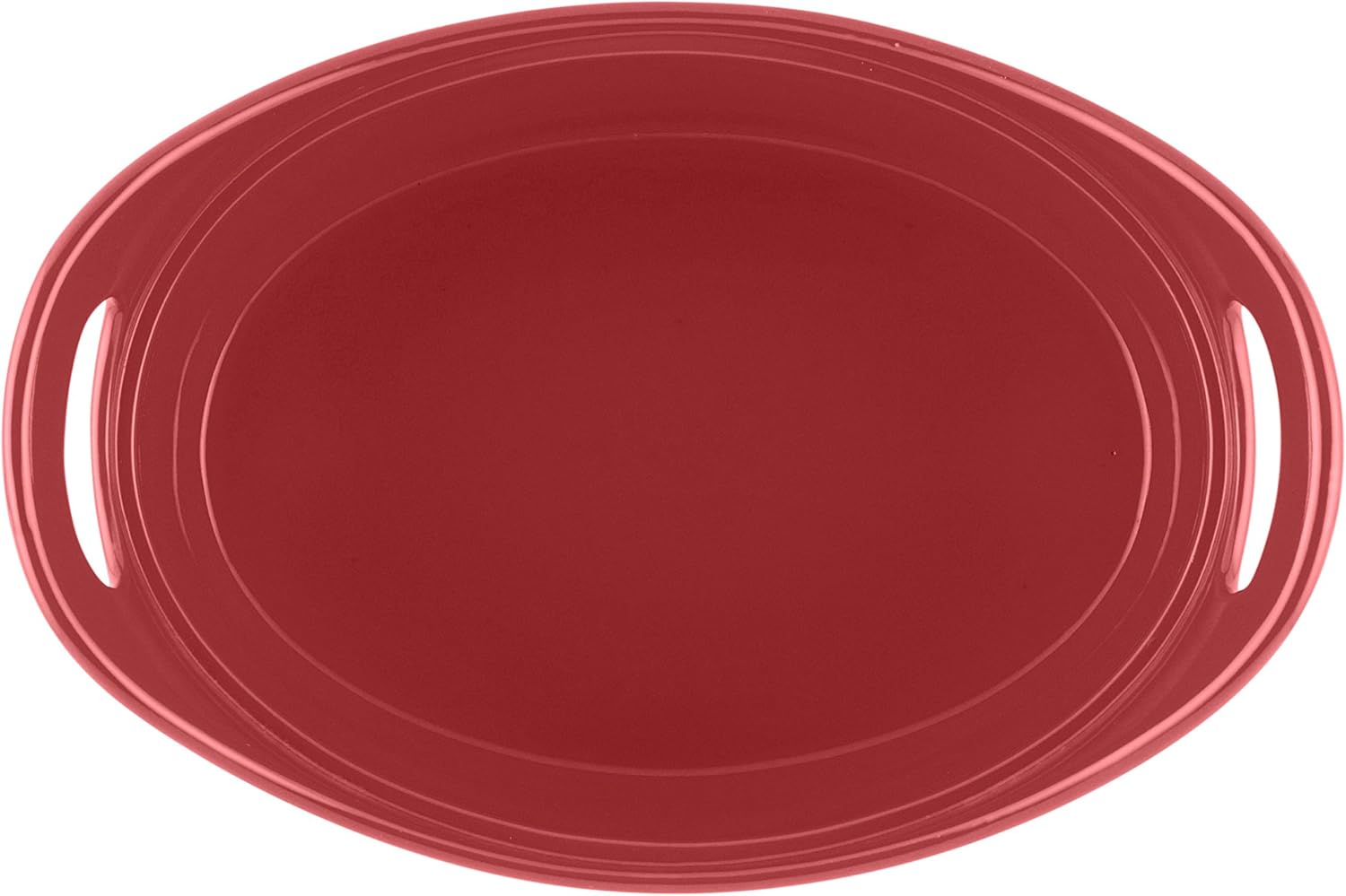 Rachael Ray Solid Glaze Ceramics – Juego de utensilios para hornear y hornear (2 piezas, color rojo)