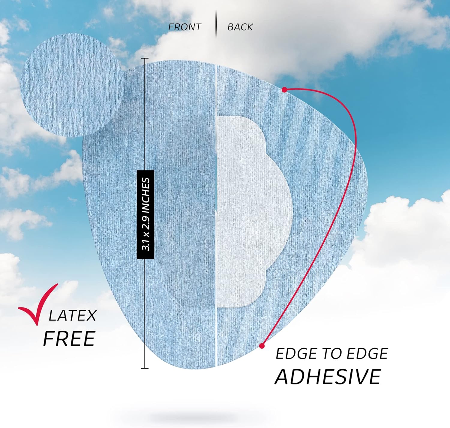 Not Just A Patch Air – Paquete de 20  CGM Libre 2, 3 cubiertas de sensor  Delgado, fuerte y ligero, adherencia ultra larga de 14 días, parches