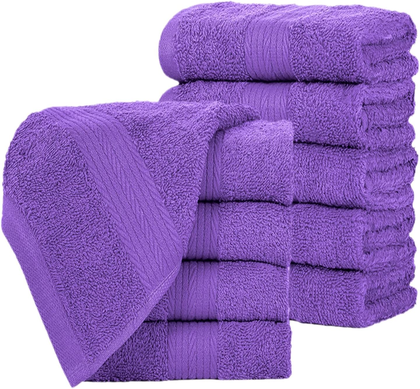 Ample Decor Paquete de 10 paños de lavado con certificación Oeko Tex de 21.16 ozm, 100% algodón, suaves, absorbentes, duraderos y lavables a
