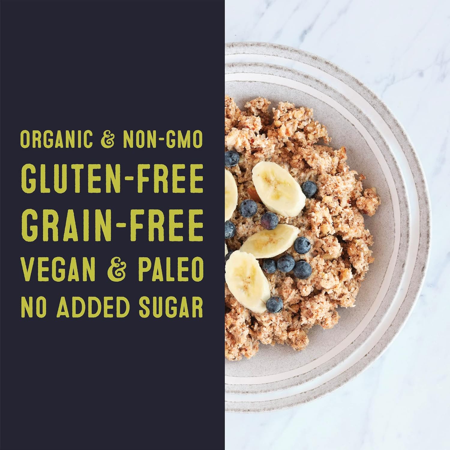 Wella Alternativa a avena de cereales, cereales calientes sin gluten, sin granos, paleo orgánico, vegano, alto en proteínas, a base de plantas, sin