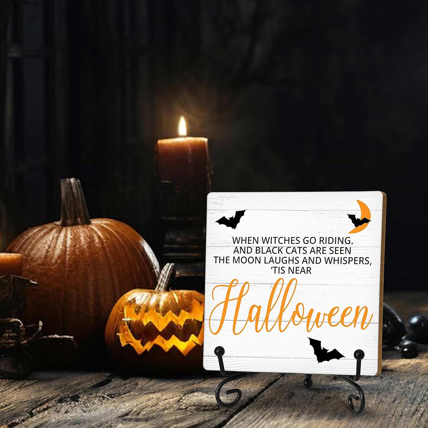 Decoración de mesa de Halloween, decoraciones de Halloween para interiores, decoración de Halloween para interiores, decoración de Halloween para el