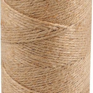Cordel de yute natural de 492 pies, cuerda de cordel, cinta fina de cáñamo de 3 capas, cordel para plantas de jardinería, envoltura de regalos, Cordel de yute natural de 492 pies, cuerda de cordel, cinta fina de cáñamo de 3 capas, cordel para plantas de jardinería, envoltura de regalos,