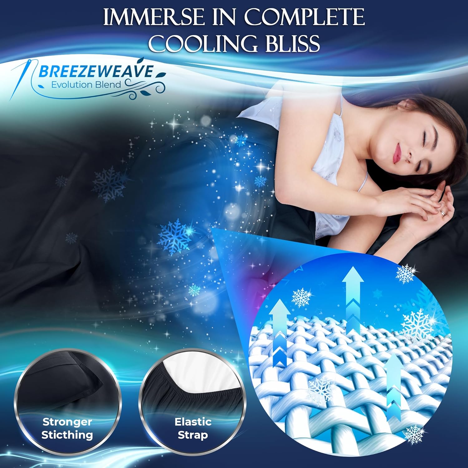 DECOLURE Juego de sábanas refrescantes para cama individual, 3 piezas, lujosas y ultrasuaves para personas que duermen con calor, cómodas sábanas de