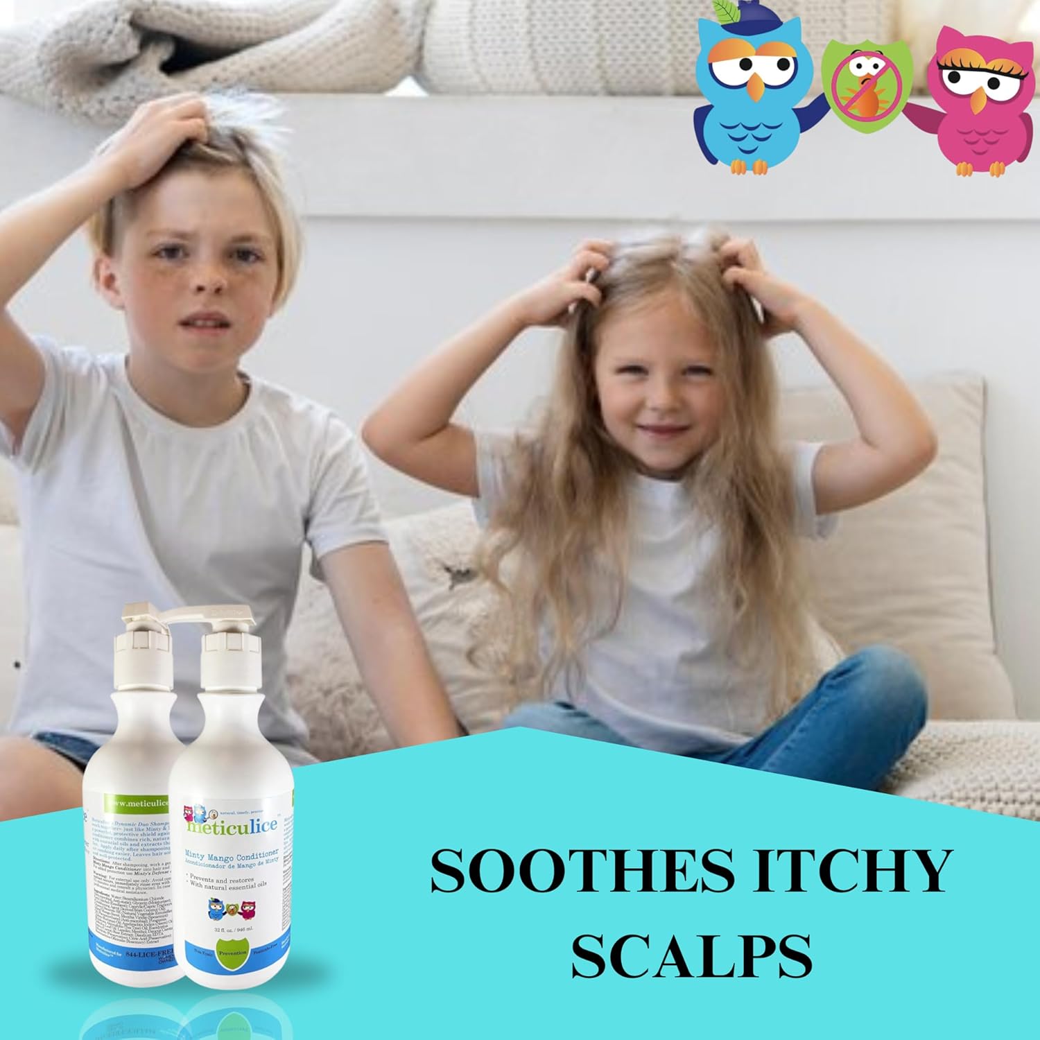Meticulice – Acondicionador de prevención de piojos para la cabeza, no tóxico, extremadamente eficaz, repelente de piojos con aceites esenciales
