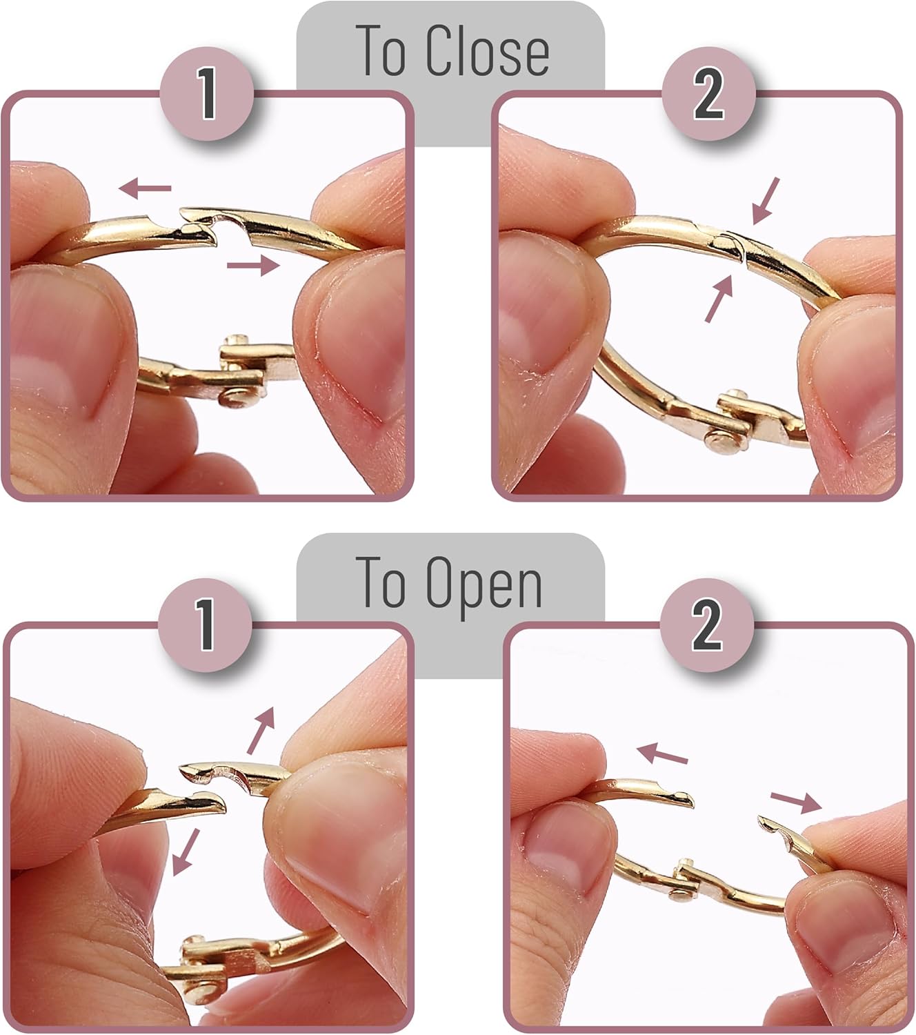 Mr. Pen – Anillo para carpeta de hojas sueltas, paquete de 40, anillos dorados de 1 pulgada, anillos de libro, anillos de metal para tarjetas de