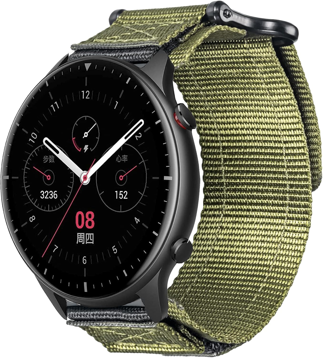 Correas de reloj compatibles con Amazfit, correa deportiva de nailon resistente con diseño de bucle tejido para Amazfit GTR 2eGTR 2GTR 3 ProGTR 3GTR