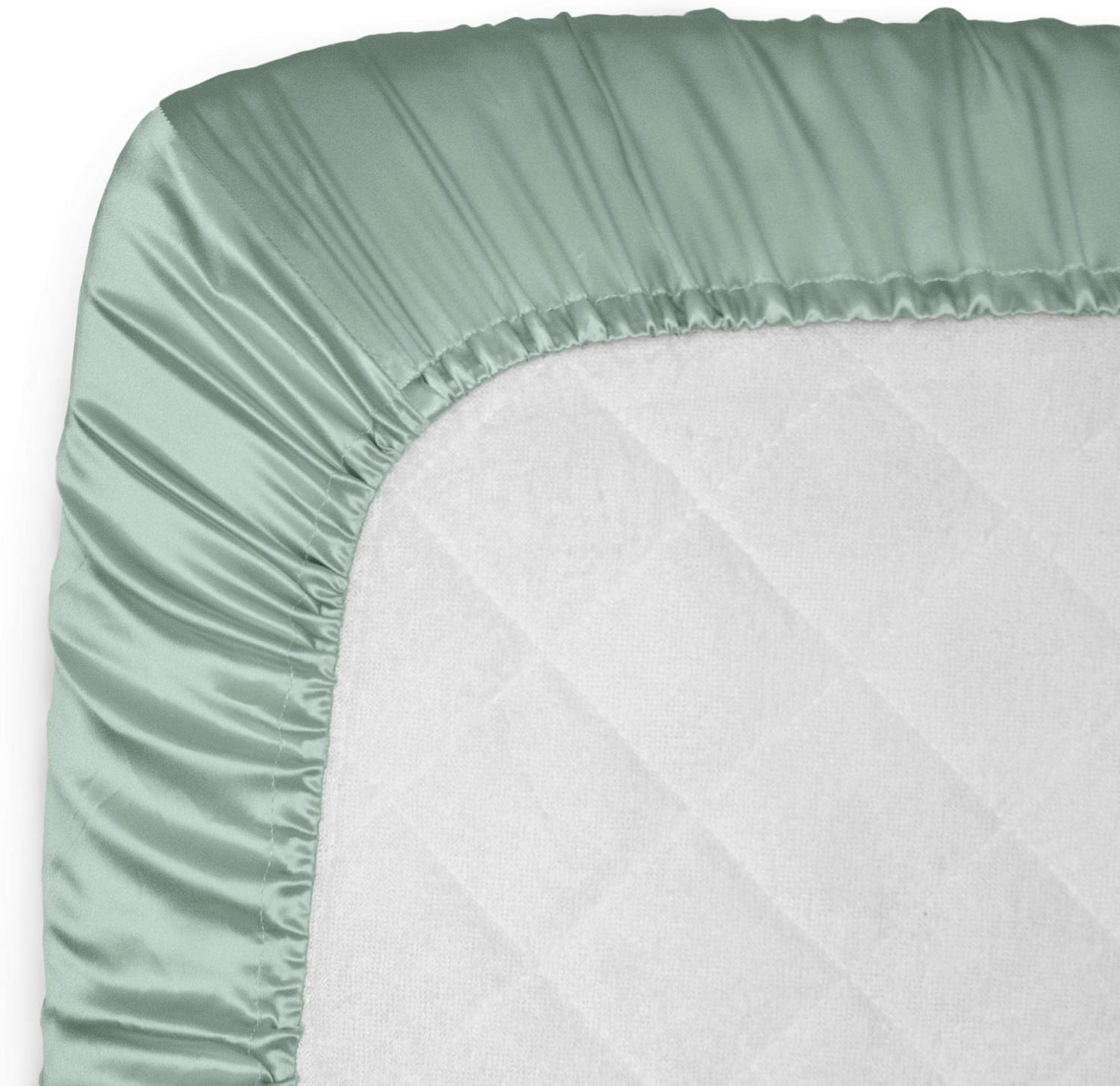 Mulberry Park – Sábana bajera ajustable de seda para cuna, grado 6A, ropa de cama pura de 19 momme para niños pequeños, suave con la delicada piel